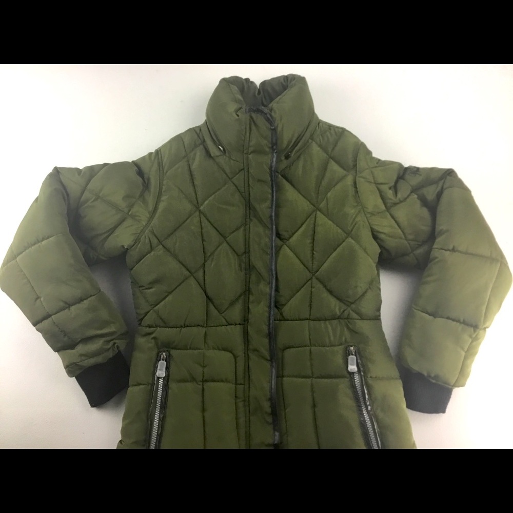 Weather Proof Puffer Coat Forest Green Insulated L